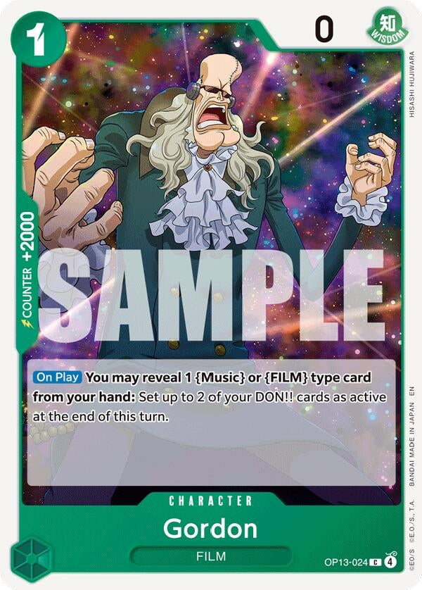 Image for Gordon (OP13-024) [Carrying On His Will] - One Piece Card Game