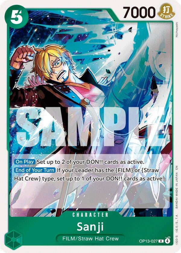 Image for Sanji (OP13-027) [Carrying On His Will] - One Piece Card Game