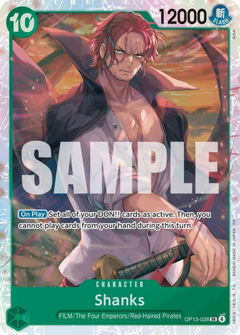 Image for Shanks (028) (OP13-028) [Carrying On His Will] - One Piece Card Game