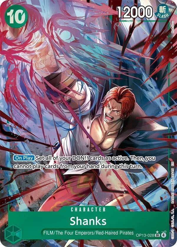 Image for Shanks (028) (Alternate Art) (OP13-028) [Carrying On His Will] - One Piece Card Game