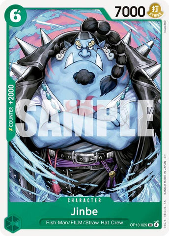 Image for Jinbe (OP13-029) [Carrying On His Will] - One Piece Card Game