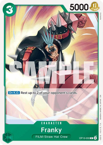 Image for Franky (OP13-033) [Carrying On His Will] - One Piece Card Game