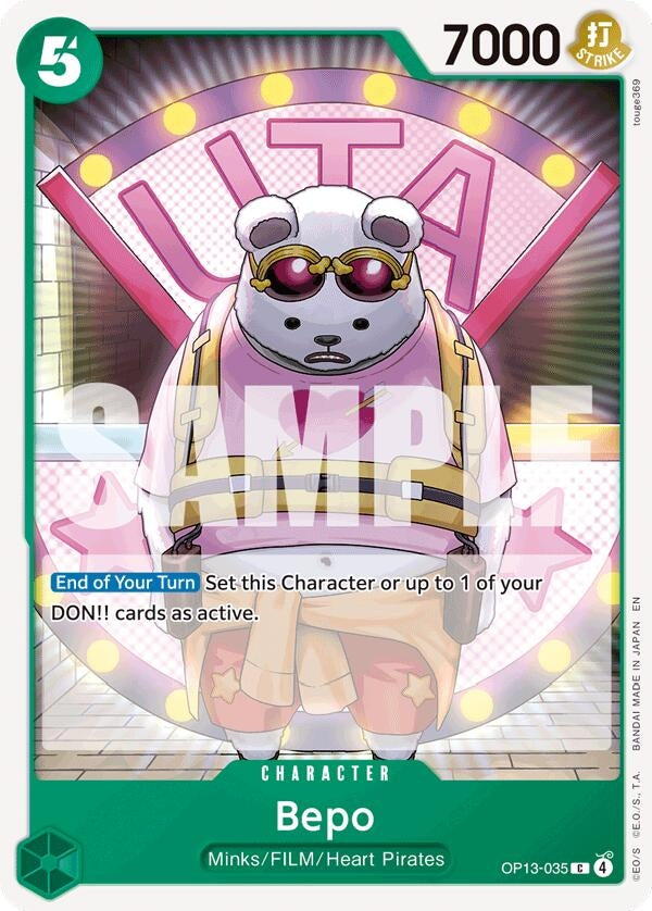 Image for Bepo (OP13-035) [Carrying On His Will] - One Piece Card Game