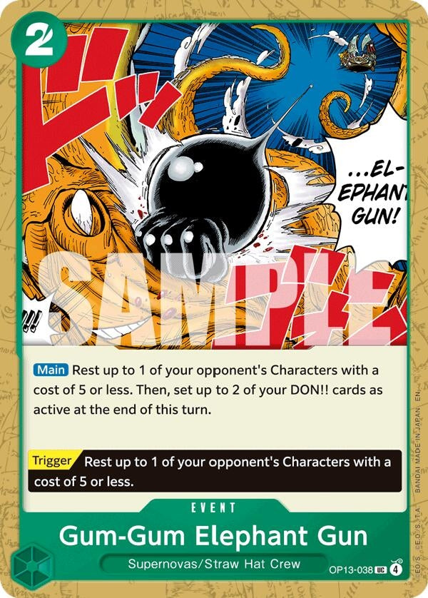 Image for Gum-Gum Elephant Gun (OP13-038) [Carrying On His Will] - One Piece Card Game
