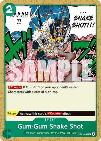 Image for Gum-Gum Snake Shot (OP13-039) [Carrying On His Will] - One Piece Card Game