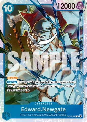 Image for Edward.Newgate (OP13-042) [Carrying On His Will] - One Piece Card Game