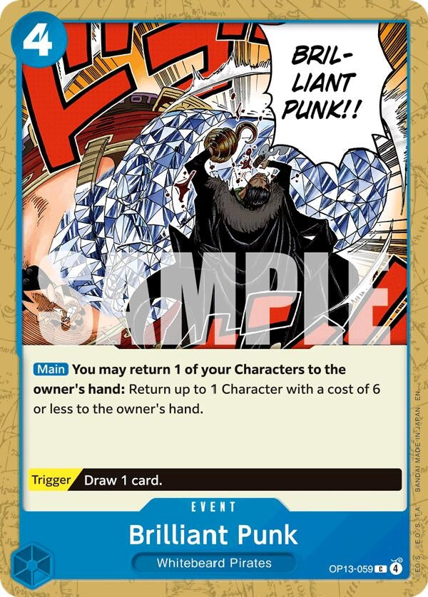 Image for Brilliant Punk (OP13-059) [Carrying On His Will] - One Piece Card Game