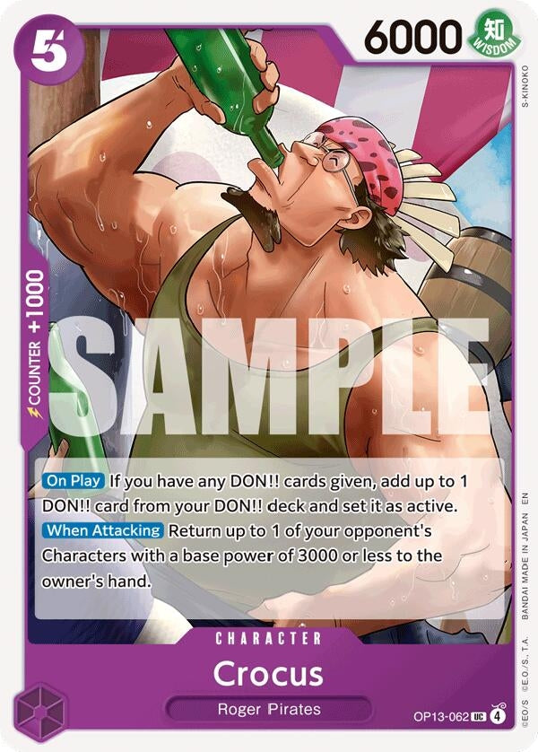 Image for Crocus (OP13-062) [Carrying On His Will] - One Piece Card Game