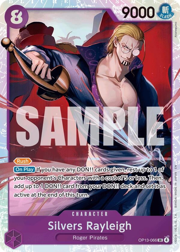 Image for Silvers Rayleigh (OP13-066) [Carrying On His Will] - One Piece Card Game