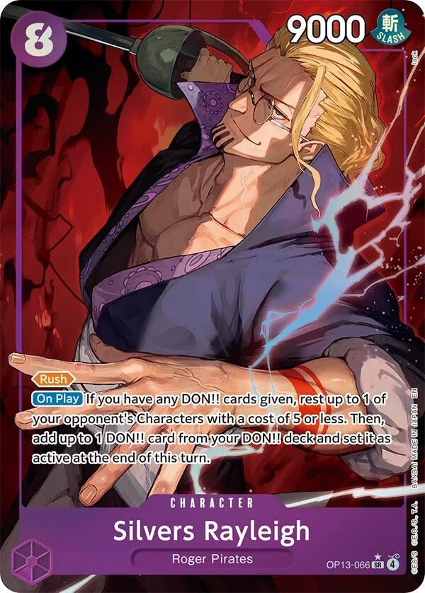 Image for Silvers Rayleigh (Alternate Art) (OP13-066) [Carrying On His Will] - One Piece Card Game