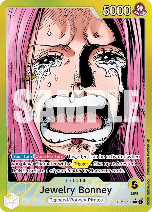 Jewelry Bonney (100) (Alternate Art) (OP13-100) [Carrying On His Will]