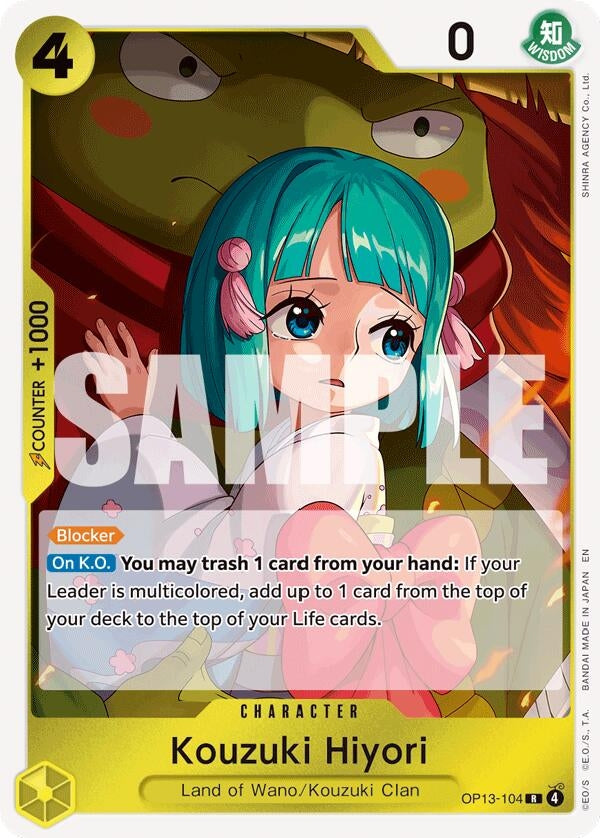 Image for Kouzuki Hiyori (OP13-104) [Carrying On His Will] - One Piece Card Game