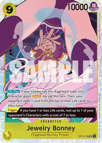 Image for Jewelry Bonney (108) (OP13-108) [Carrying On His Will] - One Piece Card Game