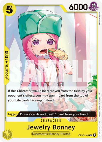 Image for Jewelry Bonney (109) (OP13-109) [Carrying On His Will] - One Piece Card Game