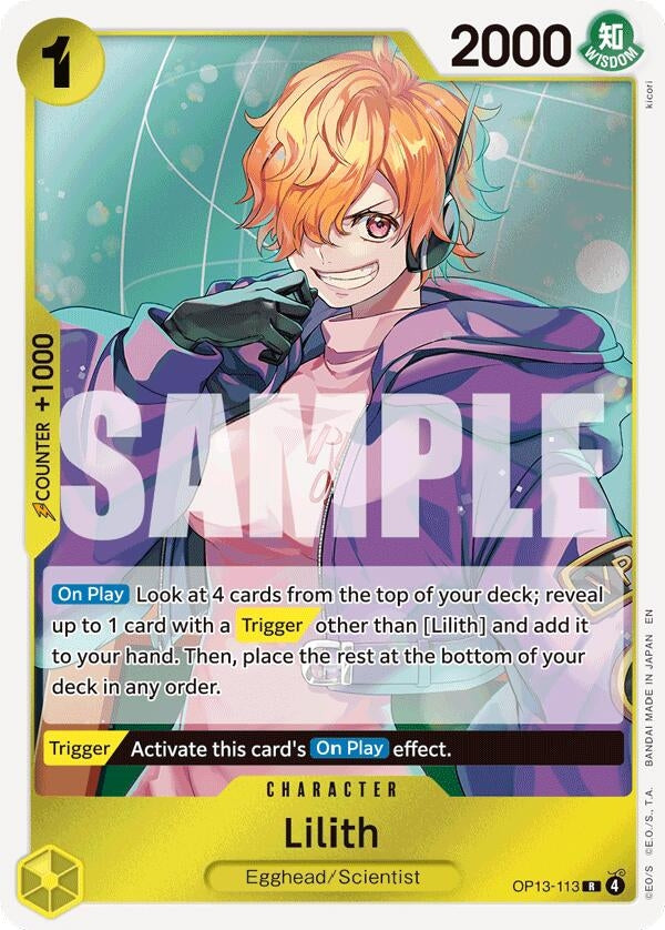 Image for Lilith (OP13-113) [Carrying On His Will] - One Piece Card Game