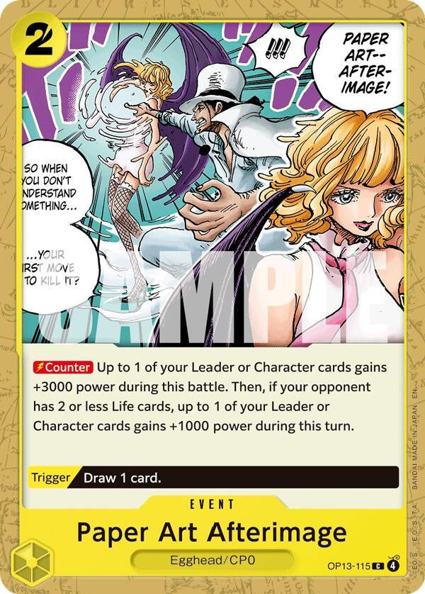 Image for Paper Art Afterimage (OP13-115) [Carrying On His Will] - One Piece Card Game