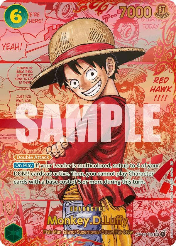 Monkey.D.Luffy (118) (3rd Anniversary) (OP13-118) [Carrying On His Will]