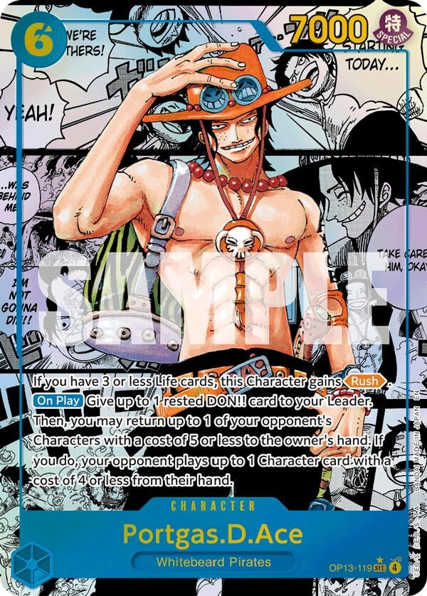 Image for Portgas.D.Ace (119) (Super Alternate Art) (OP13-119) [Carrying On His Will] - One Piece Card Game