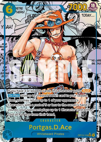 Image for Portgas.D.Ace (119) (Super Alternate Art) (OP13-119) [Carrying On His Will] - One Piece Card Game