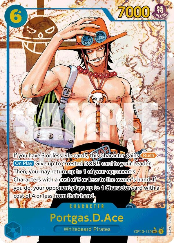 Image for Portgas.D.Ace (119) (Parallel) (OP13-119) [Carrying On His Will] - One Piece Card Game