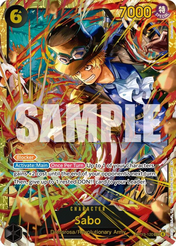 Image for Sabo (120) (SP) (OP13-120) [Carrying On His Will] - One Piece Card Game