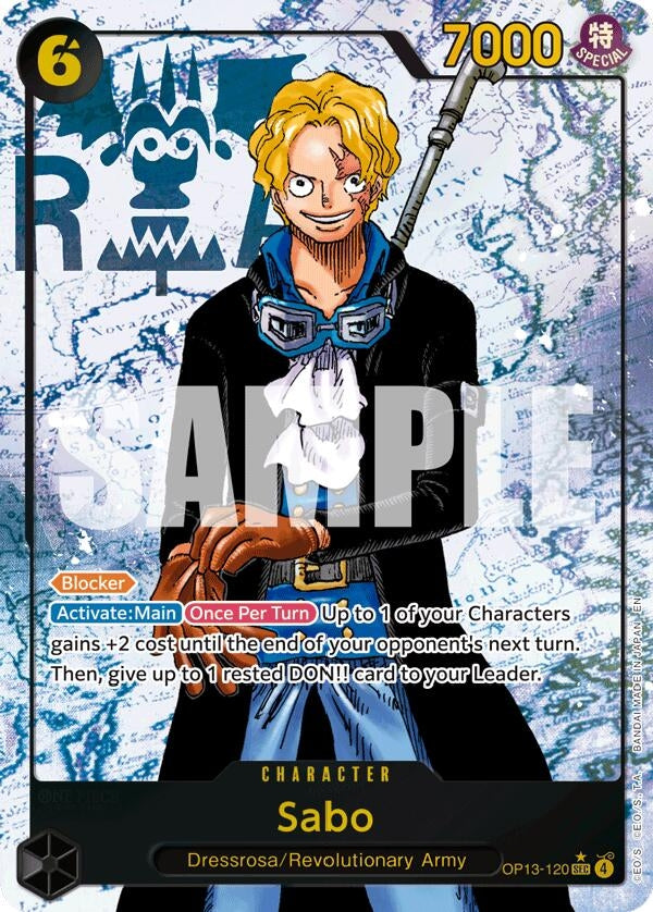 Image for Sabo (120) (Parallel) (OP13-120) [Carrying On His Will] - One Piece Card Game
