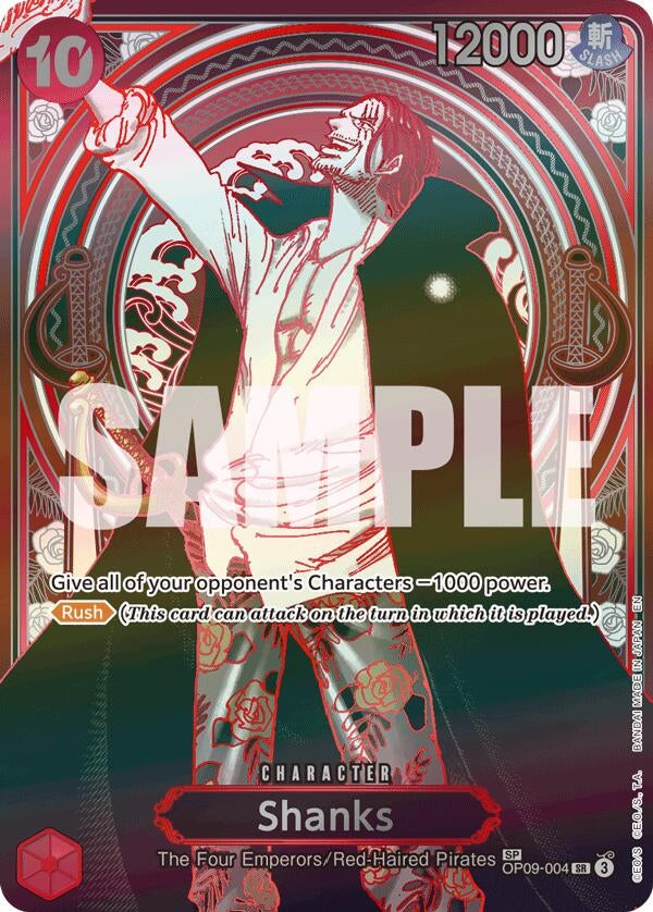 Image for Shanks - OP09-004 (SP) (Silver) (OP09-004) [Carrying On His Will] - One Piece Card Game