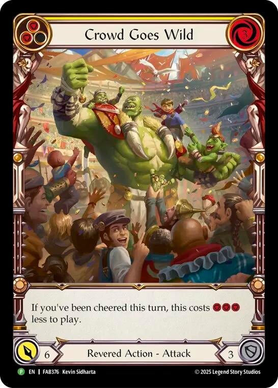 Image for Crowd Goes Wild - FAB376 (FAB376) [Flesh and Blood: Promo Cards] - Flesh and Blood TCG