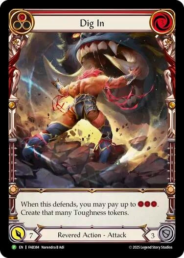 Image for Dig In (Red) - FAB384 (FAB384) [Flesh and Blood: Promo Cards] - Flesh and Blood TCG