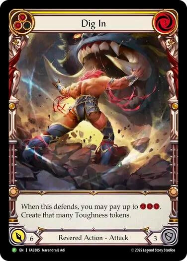 Image for Dig In (Yellow) - FAB385 (FAB384) [Flesh and Blood: Promo Cards] - Flesh and Blood TCG