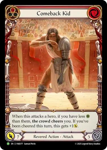 Image for Comeback Kid (Red) - FAB377 (FAB377) [Flesh and Blood: Promo Cards] - Flesh and Blood TCG
