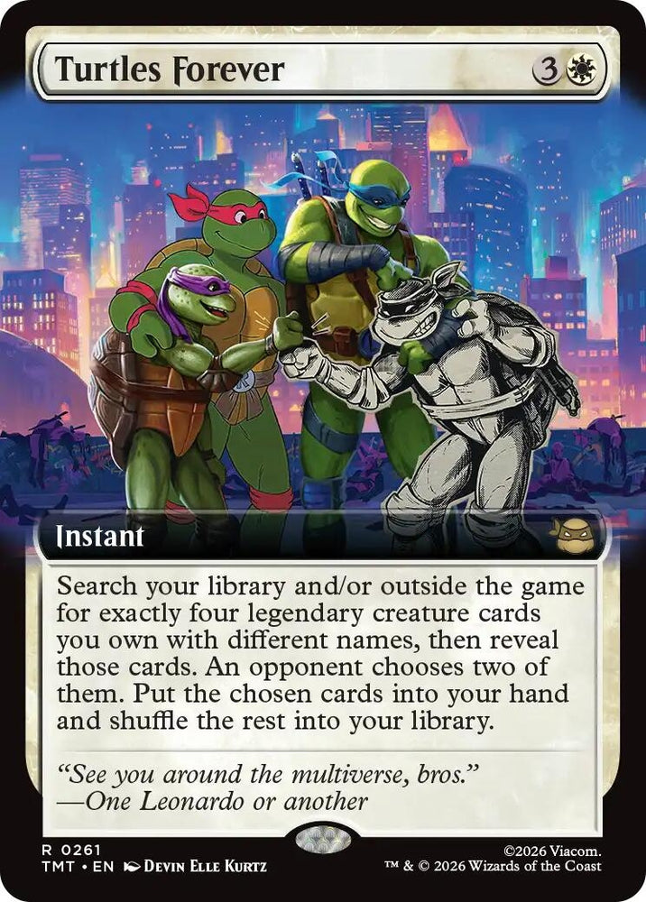 Image for Turtles Forever (Extended Art) (261) [Teenage Mutant Ninja Turtles] - Magic: The Gathering