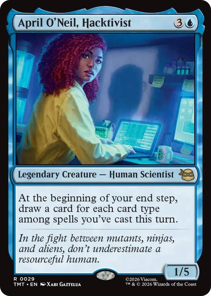 Image for April O'Neil, Hacktivist (29) [Teenage Mutant Ninja Turtles] - Magic: The Gathering