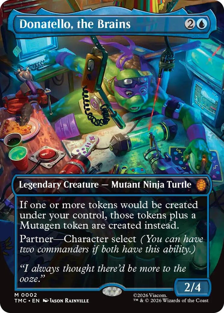 Image for Donatello, the Brains (Borderless) (2) [Commander: Teenage Mutant Ninja Turtles] - Magic: The Gathering