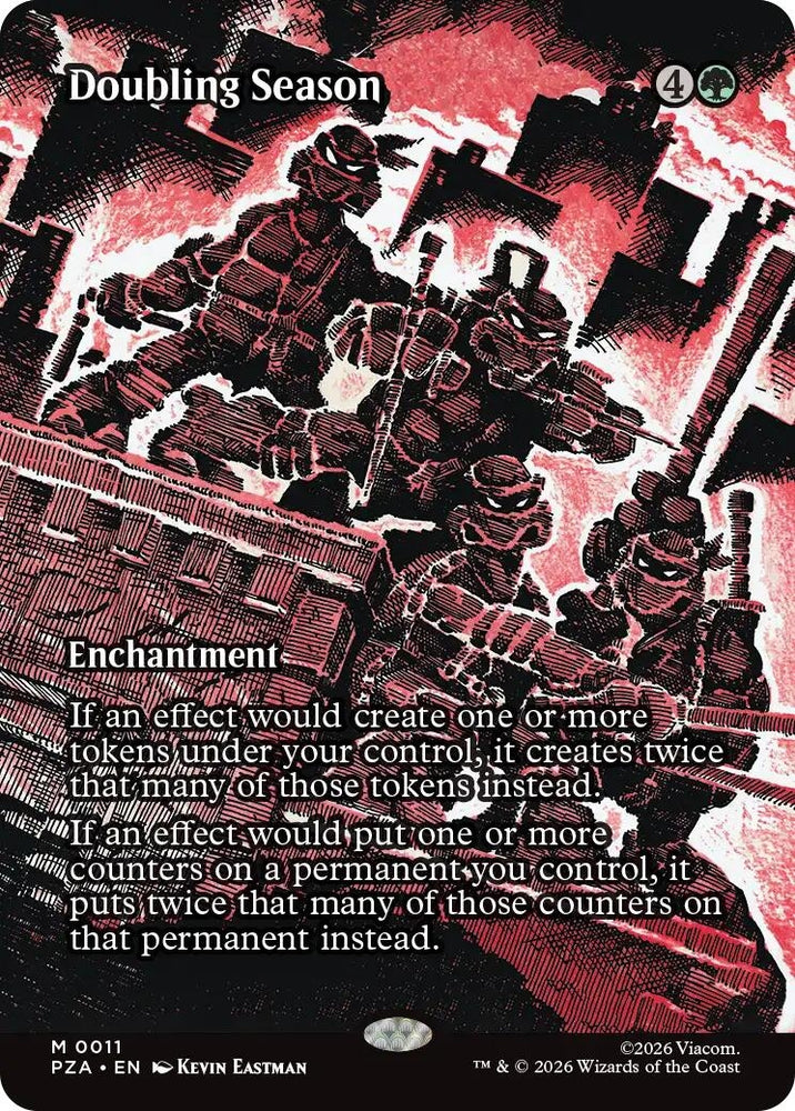 Image for Doubling Season (Borderless) (11) [Teenage Mutant Ninja Turtles Eternal-Legal] - Magic: The Gathering