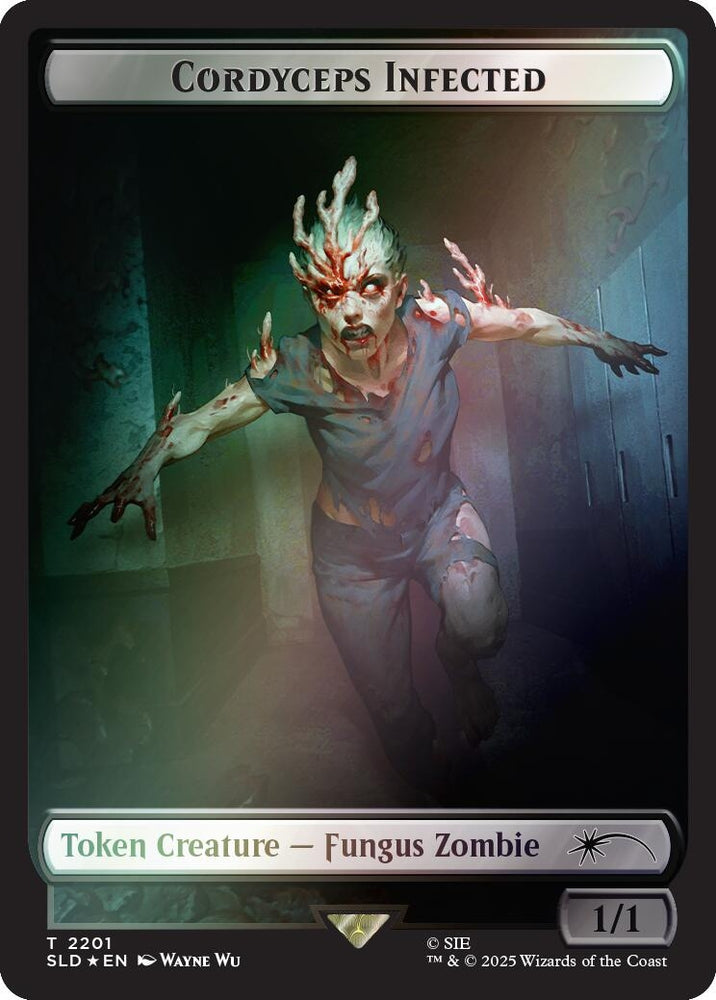 Image for Cordyceps Infected Token (2201) (Rainbow Foil) (2201) [Secret Lair Drop Series] - Magic: The Gathering