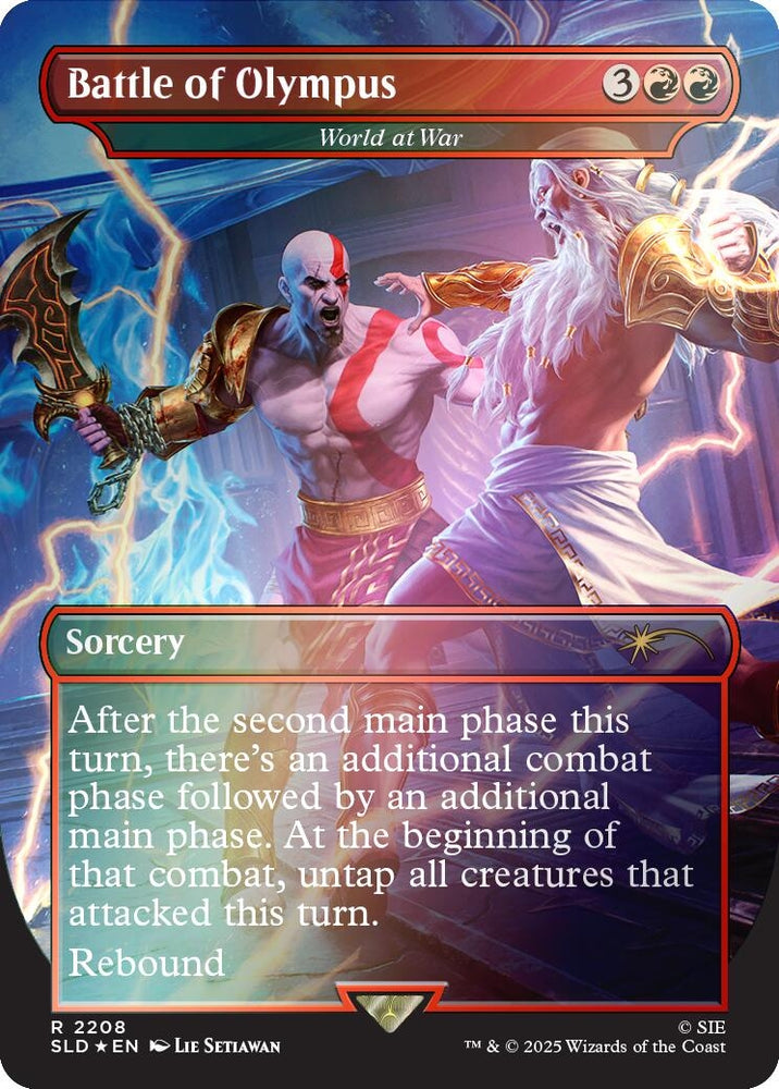 Image for Battle of Olympus - World at War (Rainbow Foil) (2208) [Secret Lair Drop Series] - Magic: The Gathering
