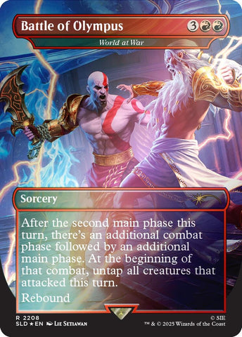 Image for Battle of Olympus - World at War (Rainbow Foil) (2208) [Secret Lair Drop Series] - Magic: The Gathering