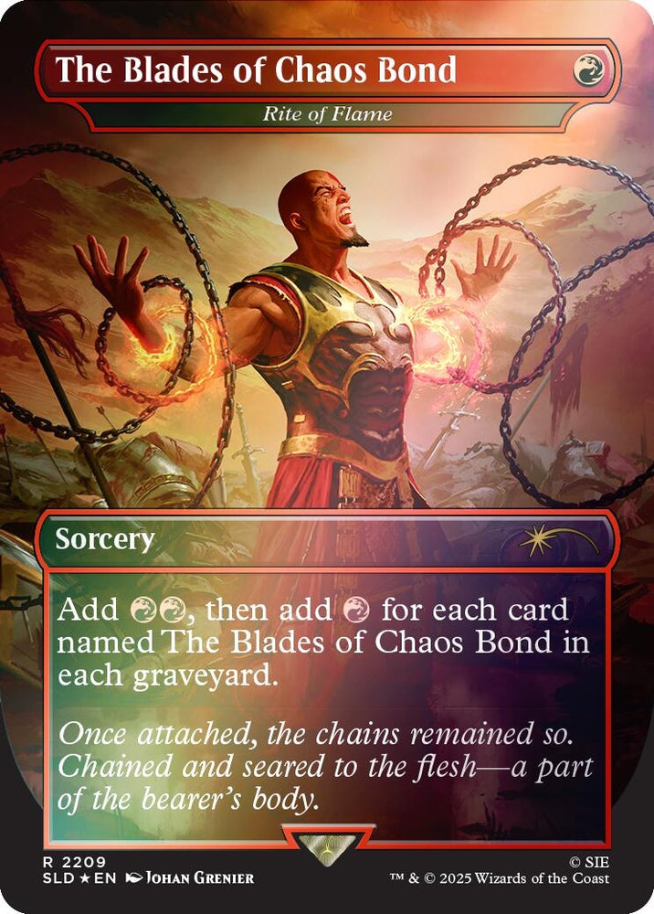 Image for The Blades of Chaos Bond - Rite of Flame (Rainbow Foil) (2209) [Secret Lair Drop Series] - Magic: The Gathering
