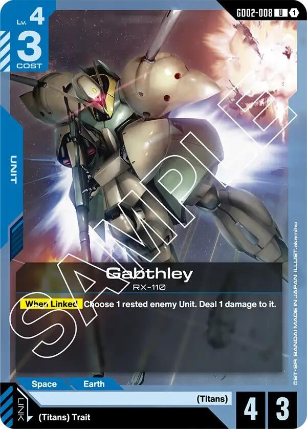 Image for Gabthley (GD02-008) [Dual Impact] - Gundam Card Game