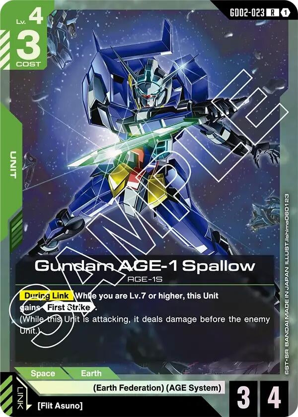 Gundam AGE-1 Spallow (GD02-023) [Dual Impact]
