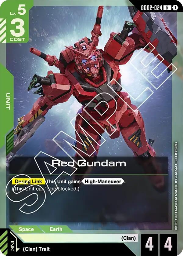Image for Red Gundam (GD02-024) [Dual Impact] - Gundam Card Game