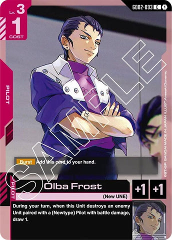 Image for Olba Frost (GD02-093) [Dual Impact] - Gundam Card Game