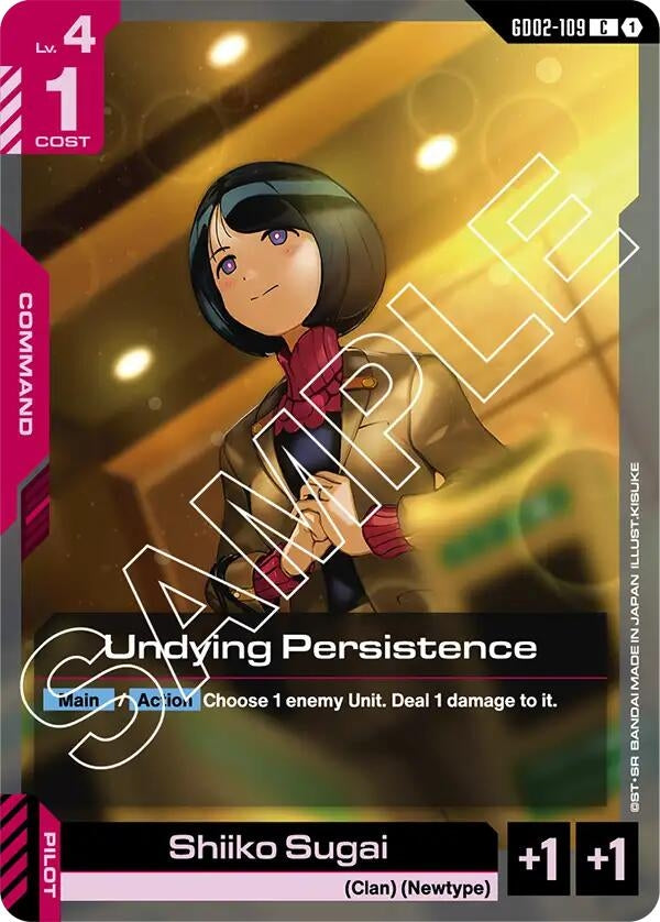 Image for Undying Persistence (GD02-109) [Dual Impact] - Gundam Card Game