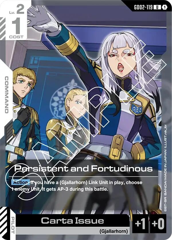 Image for Persistent and Fortudinous (GD02-119) [Dual Impact] - Gundam Card Game