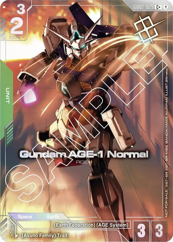 Image for Gundam AGE-1 Normal (Store Tournament Winner Pack 02) (GD02-029) [Gundam Promotional Cards] - Gundam Card Game