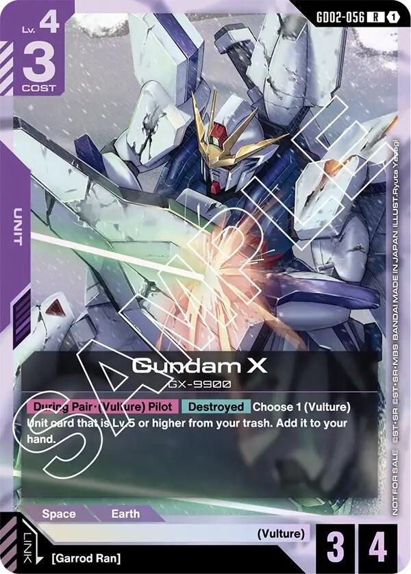 Image for Gundam X (GD02-056) (Store Tournament Participant Pack 02) (GD02-056) [Gundam Promotional Cards] - Gundam Card Game
