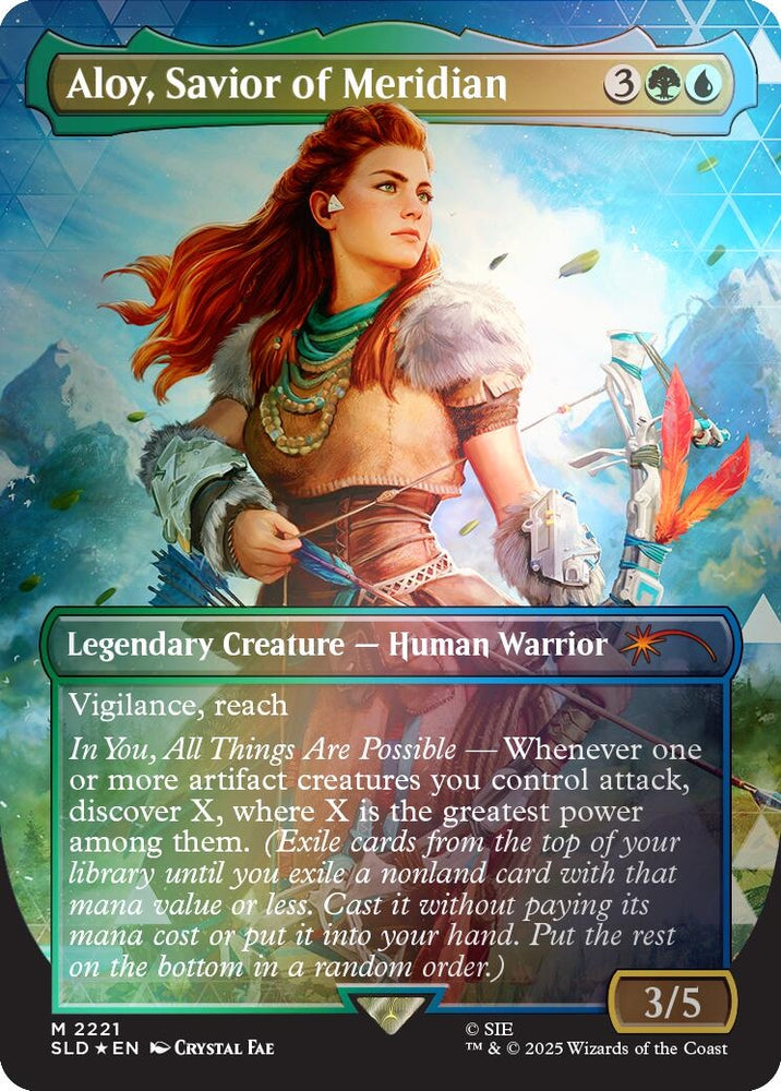 Image for Aloy, Savior of Meridian (Rainbow Foil) (2221) [Secret Lair Drop Series] - Magic: The Gathering