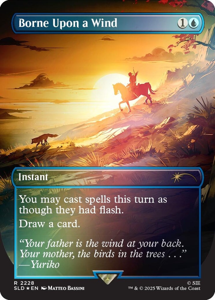 Image for Borne Upon a Wind (Rainbow Foil) (2228) [Secret Lair Drop Series] - Magic: The Gathering