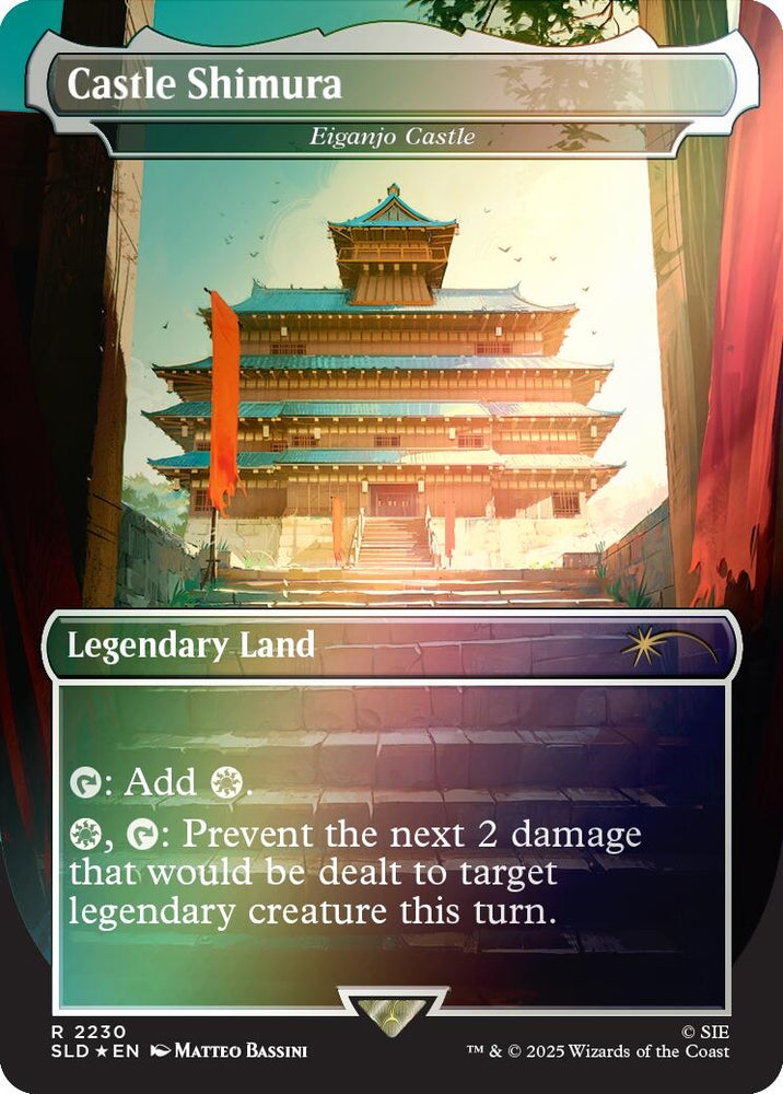 Image for Castle Shimura - Eiganjo Castle (Rainbow Foil) (2230) [Secret Lair Drop Series] - Magic: The Gathering